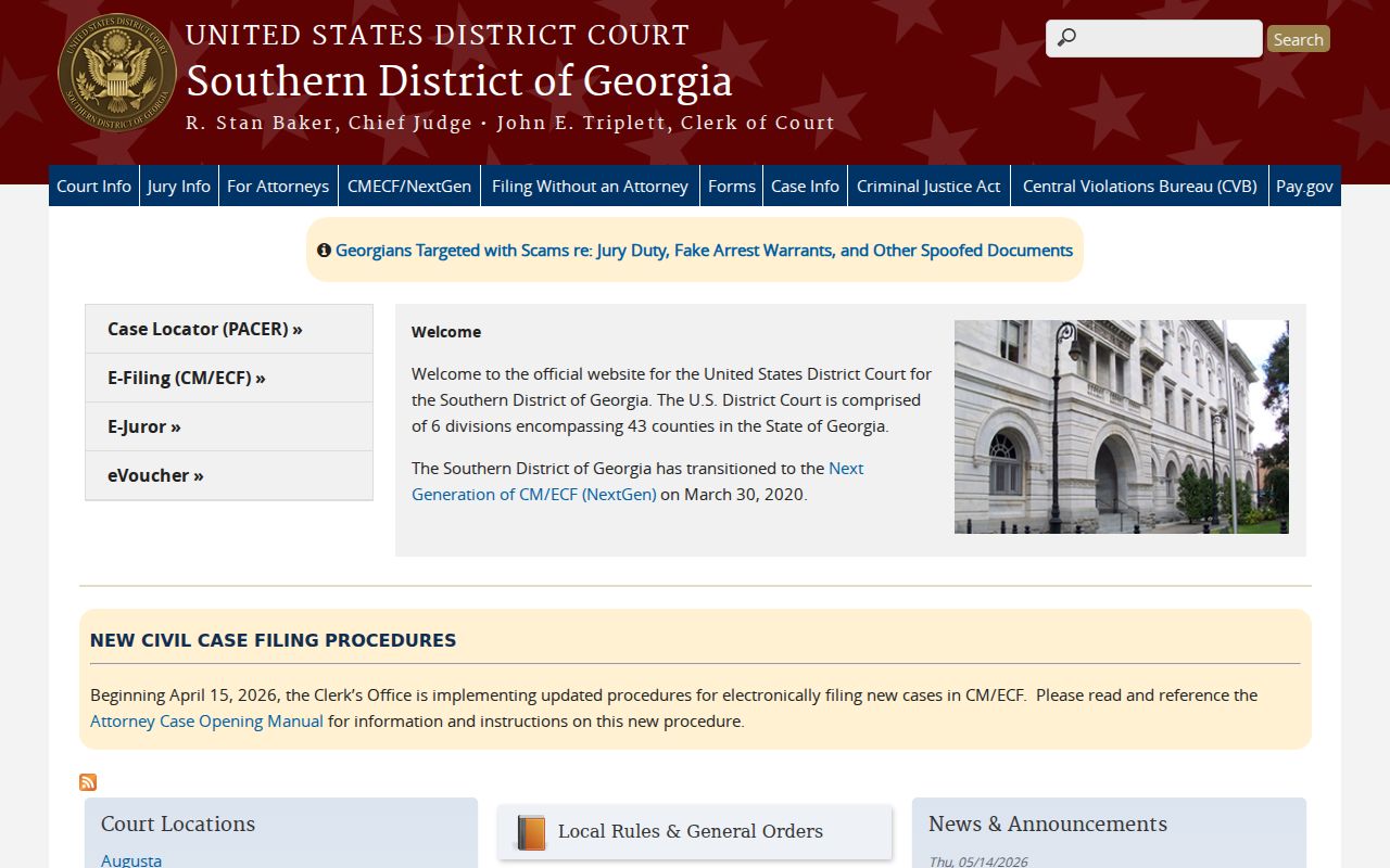 Bryan County federal criminal court district source