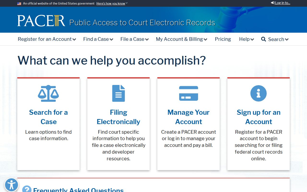 Bryan County court case lookup through PACER