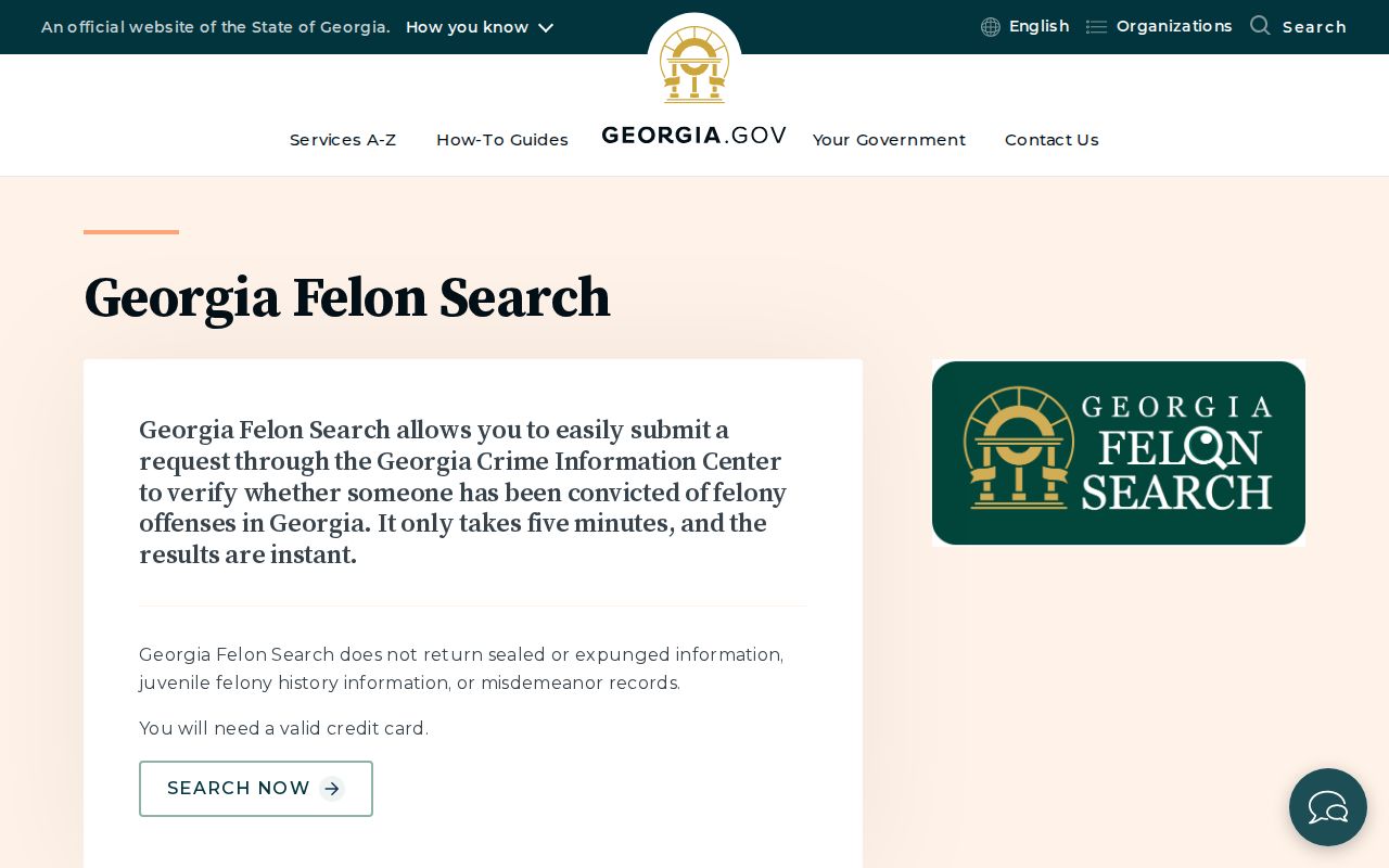 Bryan County criminal history Georgia Felon Search overview
